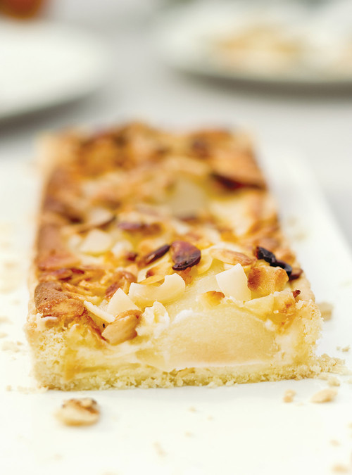 Tarte frangipane poires et amandes.html